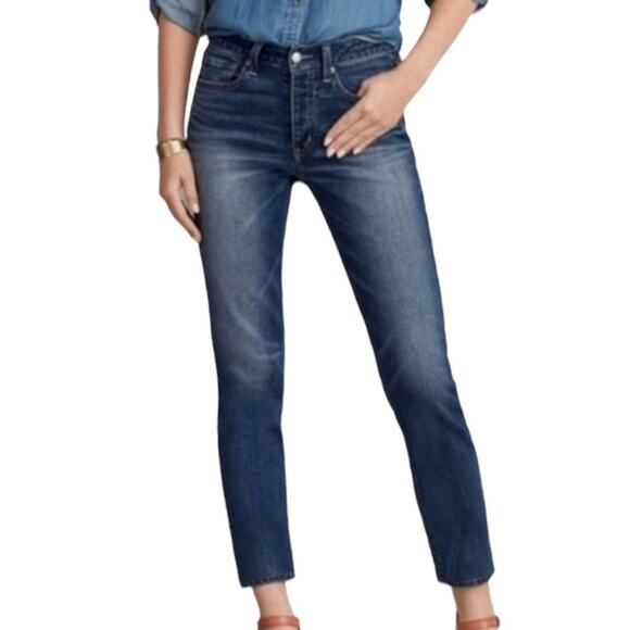 American Eagle Women's Jeans Vintage Hi Rise Button Fly Denim Medium Blue Size 6 - Picture 1 of 11